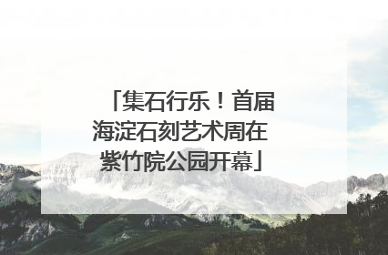 集石行乐！首届海淀石刻艺术周在紫竹院公园开幕
