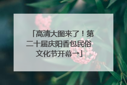 高清大图来了！第二十届庆阳香包民俗文化节开幕→