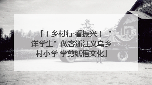 （乡村行·看振兴）“洋学生”做客浙江义乌乡村小学 学剪纸悟文化
