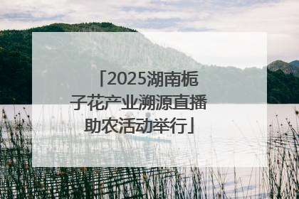 2025湖南栀子花产业溯源直播助农活动举行
