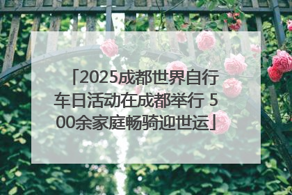 2025成都世界自行车日活动在成都举行 500余家庭畅骑迎世运