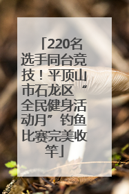 220名选手同台竞技！平顶山市石龙区“全民健身活动月”钓鱼比赛完美收竿
