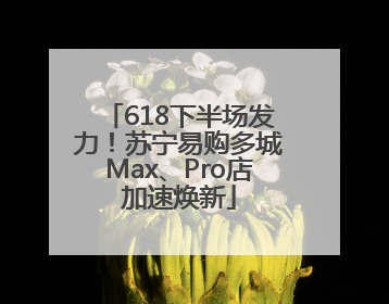 618下半场发力！苏宁易购多城Max、Pro店加速焕新